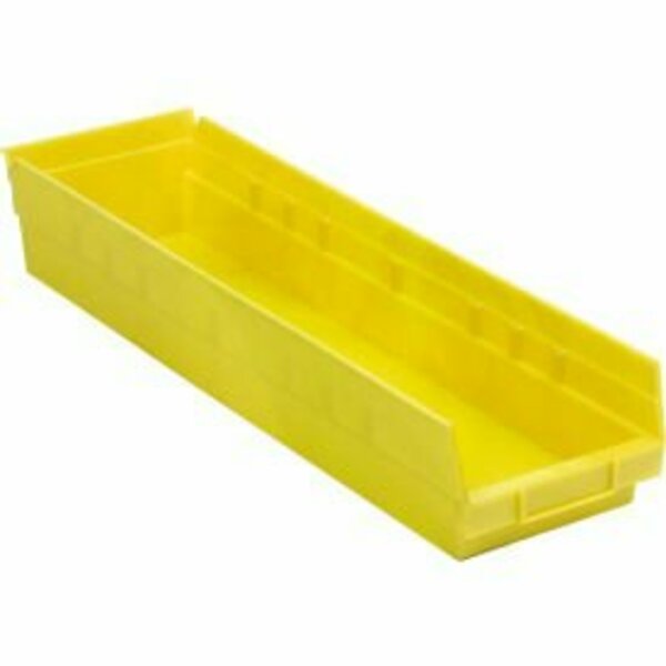 Quantum Storage Systems Shelf Storage Bin, Plastic, 6 PK QSB106YL